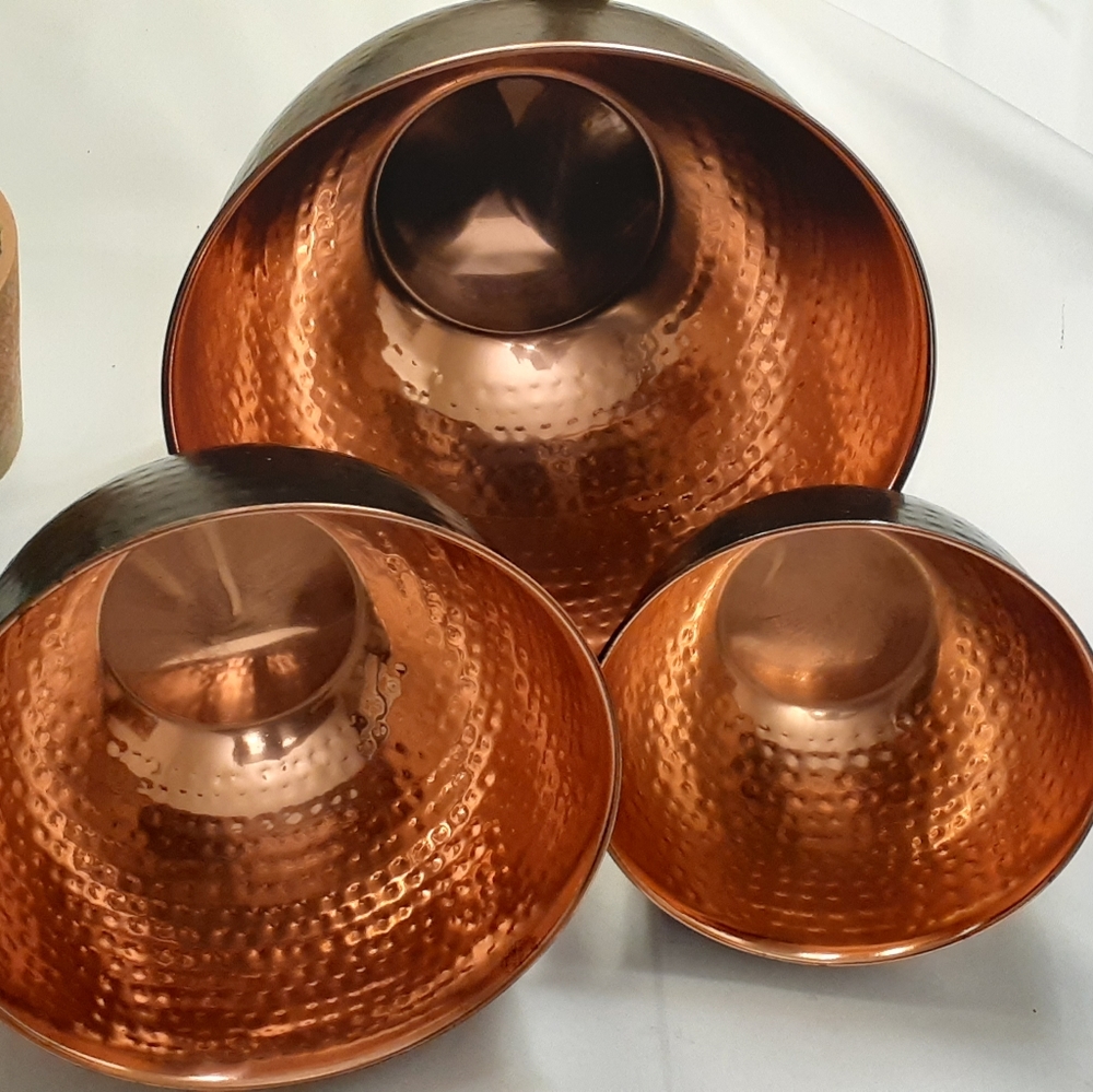 Copper bowls